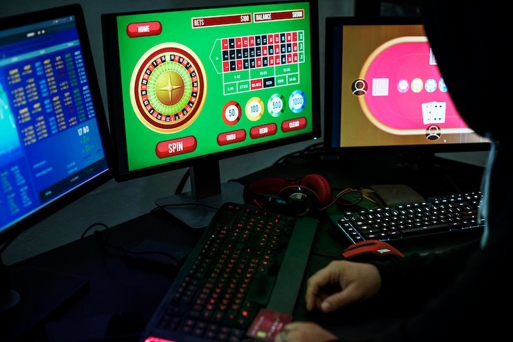 A vibrant sports betting scene in the Philippines with enthusiastic players